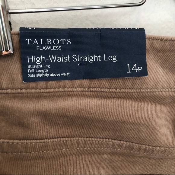 NWT Talbots Flawless High Waist Straight Leg Corduroys - Picture 3 of 13